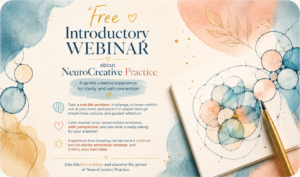 free introductory webinar about neurocreative practice for self discovery and clarity.