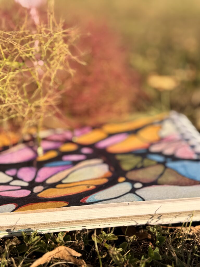 Creative visual self-reflection practice for personal growth and inner clarity