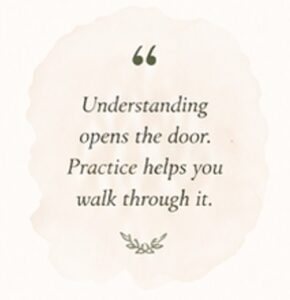 understanding opens the door.